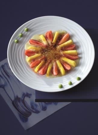 recette_guy_martin_Gratin_de_mangues_et_fraises_au_wasabi